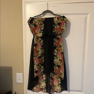 Paper Doll Black Floral Dress